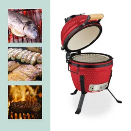 Relaxdays Kamado Grill Ø 32 cm rot