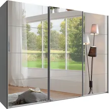WIMEX Schwebetürenschrank England 270 x 236 x 65 cm Grau/Schwarz