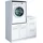 laundreezy Mehrzweckschrank-Set 118 x 162 x 68 cm Weiß