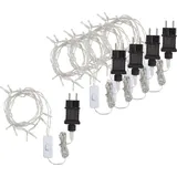 VBS Hobby Service LED-Lichterkette 2 m transparent Weiß