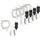 VBS Hobby Service LED-Lichterkette 2 m transparent Weiß