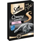 Sheba Creamy Snacks für Katzen mit Lachs MSC-zertifiziert 11 x 4 x 12g