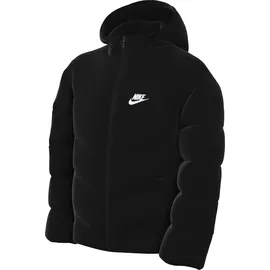Nike Kinder Tf Adp Puffer Jacke, Black/White, 13/15 Jahre - 13-15 Jahre