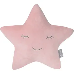 Kuschelkissen roba STERN LIL CUTIES - rosa - BHT 32x28x8 cm