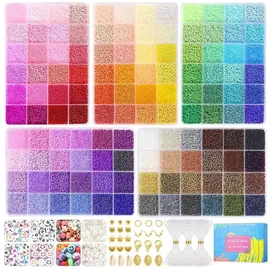 luxuskollektion 120 Farben Perlen Set für Armbänder