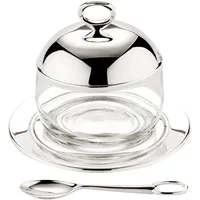 Edzard Marmeladenglas Jago (Durchmesser 10 cm) edel versilbert, mit