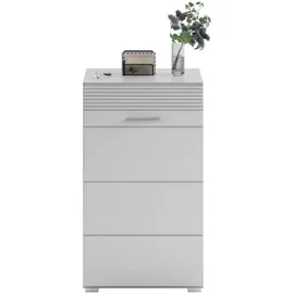 VCM Linus 55 x 96 x 37 cm weiß hochglanz / weiß