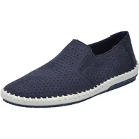 Rieker Herren B4555 Slipper, Blau, 43 EU