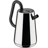 Alessi Toru NE01 B – Design-Wasserkocher, aus Edelstahl 18-10 und Thermoplastischem Harz, Europäischer Stecker, 2400 W, 170 cl, Schwarz