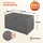 CASARIA Gartenbox Rato 119 x 48 x 60 cm Grau