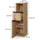 Vicco Torren Midischrank 30 x 112,6 x 35 cm Braun