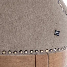 CLP Barhocker Lakewood Stoff, Antik-hell taupe