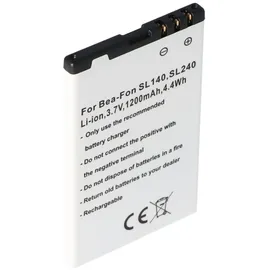 AccuCell Akku passend für den Handy Akku Bea-Fon SL140, SL240 Akku BS-03, EP-600, RCB01P04, SL140/SL240