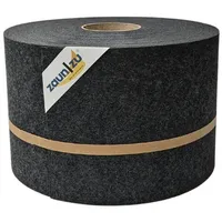 zaun|zu® Sichtschutzstreifen Design Vlies für Doppelstabmatten Schwarzgrau 35m