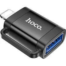 HOCO USB auf USB-A Adapter Schwarz