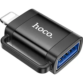 HOCO USB auf USB-A Adapter Schwarz