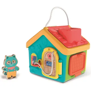 Clementoni - 17874 - Montessori Baby House - Spielzeug Für das erste Alter Für Kinder ab 9 Monaten, Sensorische Spielzeug, Entwicklungsspielzeug Sinne Baby Für Kinder