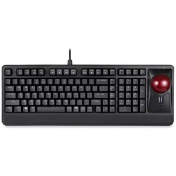 Perixx PERIBOARD-522 - Tastatur - mit Trackball, Scroll-Rädchen