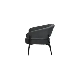 byLIVING Sessel JOHN, Breite 75 cm, dunkelgrau