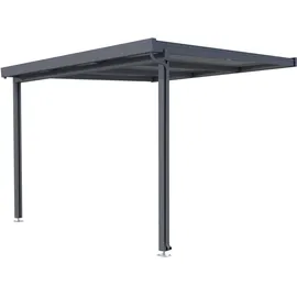 Gutta Terrassendach Premium 309 x 306 cm anthrazit / Polycarbonat bronce