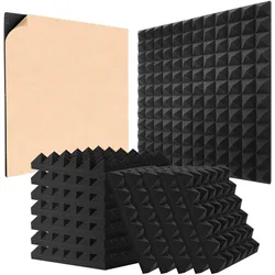 VEVOR Akustikschaumstoffplatten 48er-Set 30x30x5cm Akustikpaneele Schalldämmung