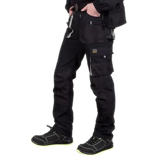 Reis FORECO-T BJS60 Arbeitshosen Männer | Arbeitshose | Schnittschutzhose | Arbeithose Herren | Schwarz Hellgrau | 60 Größe