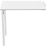 Wandklapptisch Esszimmertisch - Klappbarer Wandtisch - Platzsparend für kleine Räume - Massivholz Mehrschichtplatte - Tragkraft 60 kg - Weiß
