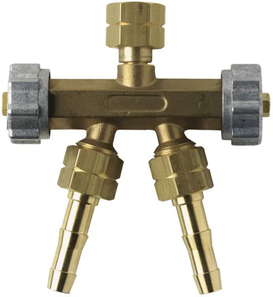 Air Liquide Doppelablassventil -  G 1/4 / Innen Ø 6,3 mm