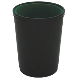 Global Partner Würfelbecher Spielbecher Würfelbehälter Würfelbox Kunststoff ca 68mm ø oben 88mm hoch für Brettspiele Würfelspiele