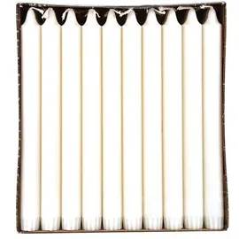 Papstar Kronkerzen 24 cm Ø 2,3 cm 30 St. weiss