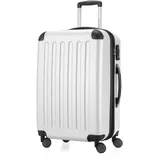 Hauptstadtkoffer Spree - Mittelgroßer Hartschalenkoffer, TSA, 4 Rollen, Koffer, Trolley, Rollkoffer, Reisekoffer, Volumenerweiterung, 65 cm, 74 Liter, Weiß