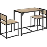 Tectake Milton 3-tlg. industrial eiche sonoma