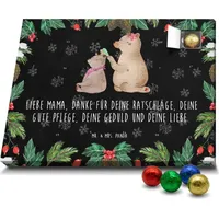 Mr. & Mrs. Panda Schoko Adventskalender Bär Kind - Schwarz - Geschenk, Oma, Muttertag, Bruder, Familie, Schokoladen Adventskalender, beste Mama, M... - Schwarz