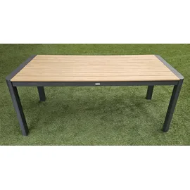 zenit energy gmbh Gartenmöbel Alu/WPC 7-TLG. Anthrazit/Braun Sitzgruppe Terassenmöbel Essgruppe 200