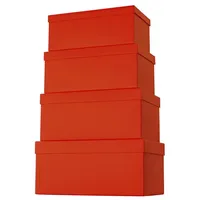 Stewo Geschenkkarton uni rot
