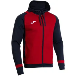 JOMA Lider Kapuzen-Trainingsjacke Kinder 603 - rot/marineblau 128