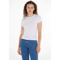 Tommy Jeans T-Shirt ESSENTIAL DW0DW14876 weiß, Slim Fit XS