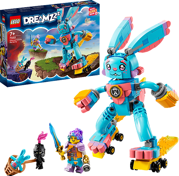 LEGO DREAMZzz 71453 Izzie und ihr Hase Bunchu Bausatz, Mehrfarbig
