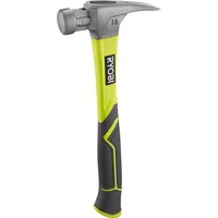 RYOBI Klauenhammer RH16FSS magnetischer Nagelhalter, 450 g, glatte Schlagfläche,