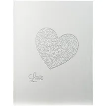 Exacompta 4754E Gästebuch Harmony 100 Seiten, 27 x 22cm, 1 Stück, weiß