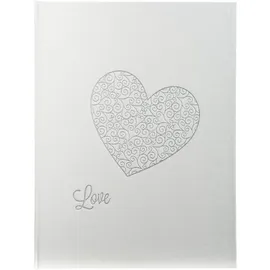 Exacompta 4754E Gästebuch Harmony 100 Seiten, 27 x 22cm, 1 Stück, weiß