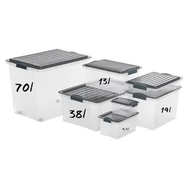 Rotho Compact 39,5 x 43,5 x 57 cm transperant/anthrazit