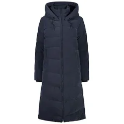 CMP Wintermantel Coat Fix Hood (Glanzeffekt, wattiert, warm) dunkelblau Damen