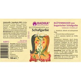 Bioherba Blütenwasser aus Schafgarbe 100 ml