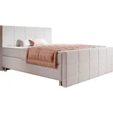 Inter Boxspringbett Florenz 180x200cm Webstoff Silbergrau