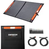 ENFRIFAM 100W Solarpanel faltbares 18V Monokristallines Solarladegerät mit USB DC Ausgängen,Tragbares Solarpanel für Kraftwerk, Camping, Auto, Wohnwagen, Wohnmobil