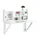 SoBuy Wandklapptisch 90 x 78 x 60 cm Weiß