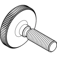 Industrial Quality Supplies DIN 653 Rändelschraube, niedrige Form, ST