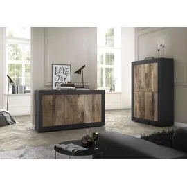 Home Affaire Highboard 102 x 162 x 43 cm Schwarz