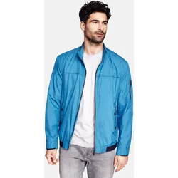 Outdoorjacke CABANO, Herren, Gr. 58, blau (aquablau), 100% Polyester, unifarben, sportlich, kurz, hoch geschlossener Ausschnitt, Langarm, Jacken, mit hochabschließendem Kragen